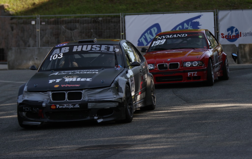 Brian Mikkelsen og Dennis Nymand kørte så spejlene fløj
(Foto: Motorsporten.dk)